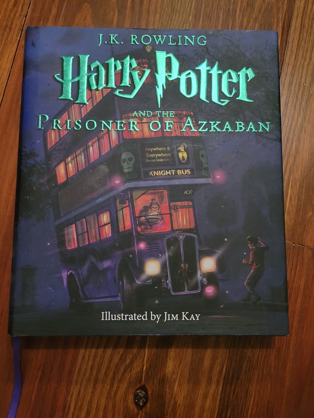 Harry Potter and the Prisoner of Azkaban Illustrated Edition - Deep Purple Cover